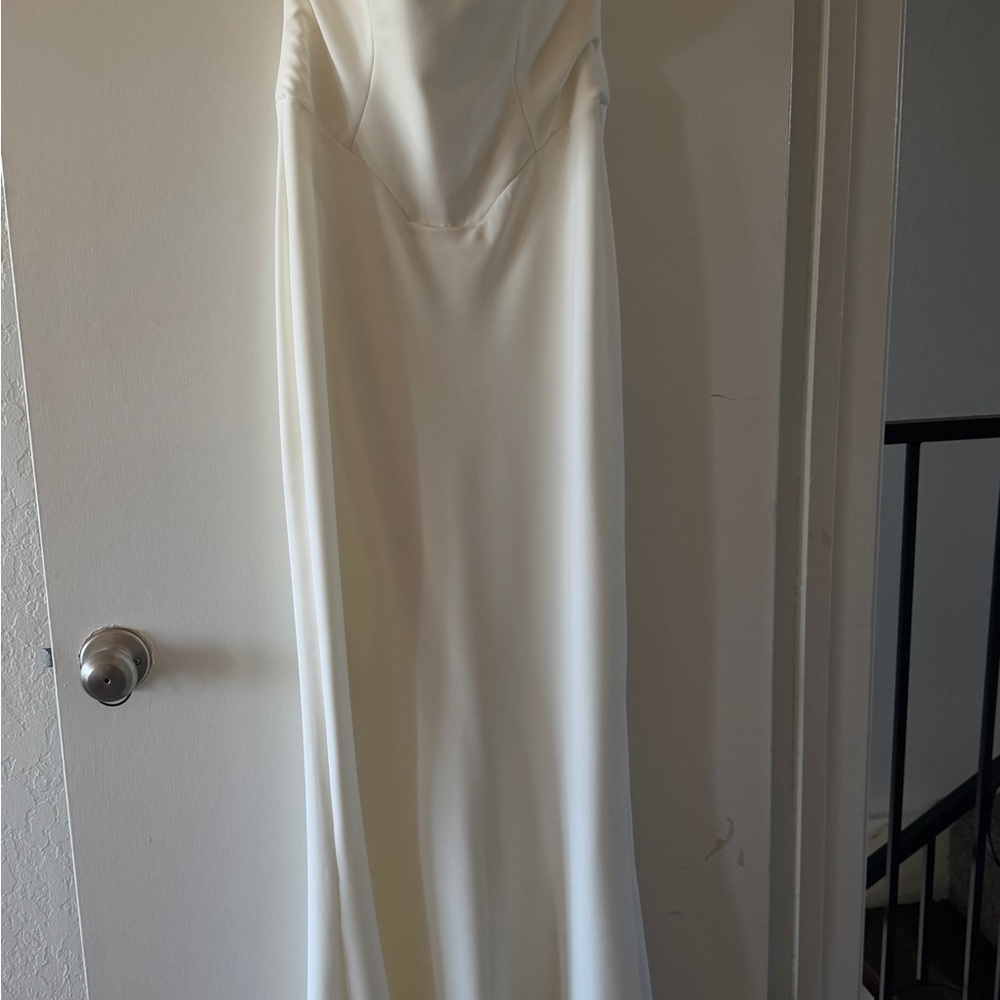 House of CB Tamara Ivory Strapless Corset Dress - Picture 8 of 9